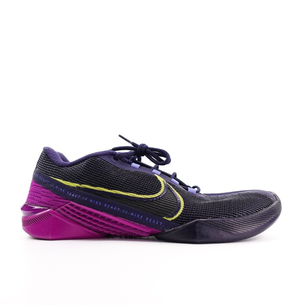 Nike Women's React Metcon Turbo Blue Purple Training Shoes CT1249 400 Size 8